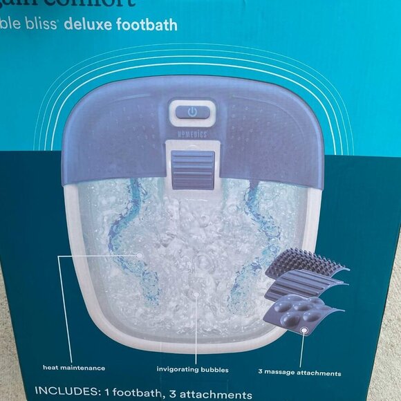 Homedics Bubble Bliss Deluxe Footbath NEW - Picture 2 of 2